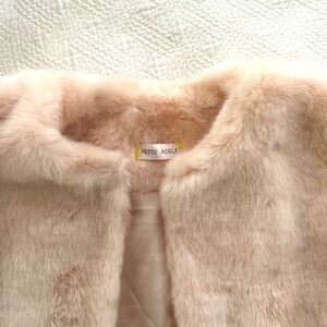 Luxurious beautiful Faux Fur Jacket - soft pale pink